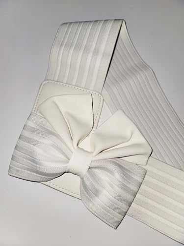 Women's Bowknot Corset Waist Belt Wide Elastic Stretch for Belt Dress Accessories4