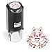 Round Teacher Stamp - PURR-FECT! - RED INK