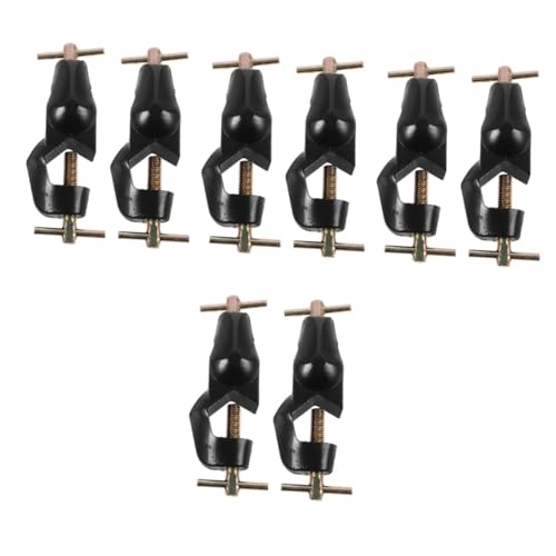 KICHOUSE 4sets Head Clamp Holder Lab Stand Clamp Set Cross Clip for Laboratory 2pcs*4