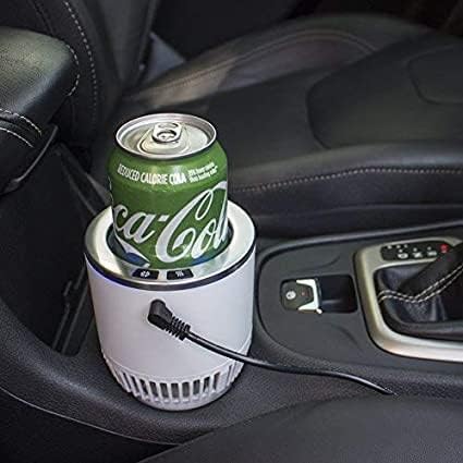 Miniatura 6 de BFYCHYC - Enfriador de vasos de automóvil 2 en 1 de alta calidad, calentador inteligente para tazas de auto, soporte para vasos (color blanco y