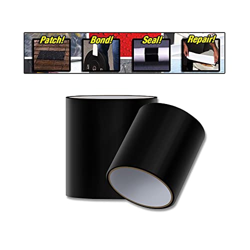 Image of House5 Waterproof Patch & Seal Tape 4 Inch x 5 Feet - Black (Pack of 4)
