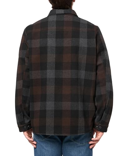 BASS OUTDOOR Men's Wool Blend Sherpa Lined Shacket2