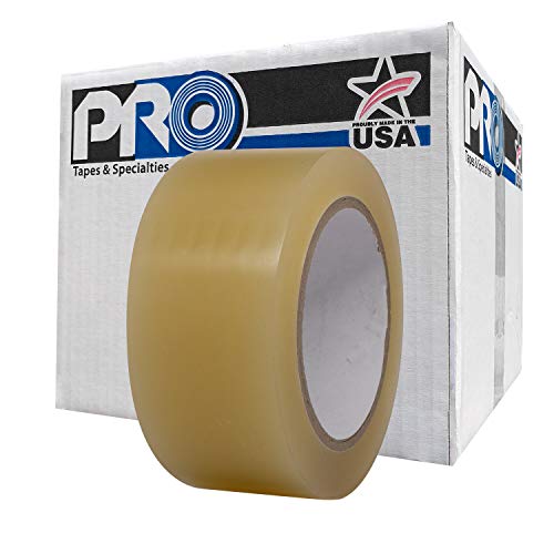Image of ProTapes Pro 50 Premium Vinyl Safety Marking and Dance Floor Splicing Tape, 6 mils Thick, 36 yds Length x 2 inch Width, Clear (Pack of 24)