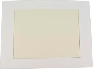Sax Premium Pre-Cut Mat, 8-1/2 x 11-1/2 Inch Window, White, Pack of 10