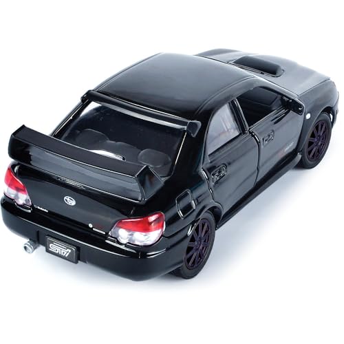 MotorMax Subaru Impreza WRX STi 1:24 Negro Diecast miniatura 2
