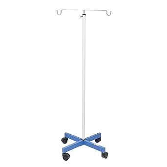 Otica hospital Saline IV stand with 4 wheels | Height Adjustable Drip Stand