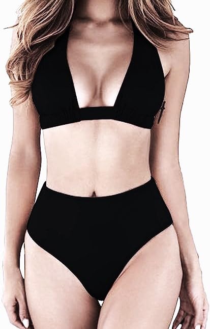 jaanshiGolden Women's Modern Sleeveless Fitted Low Rise G-String Bikini Set (Bikini)