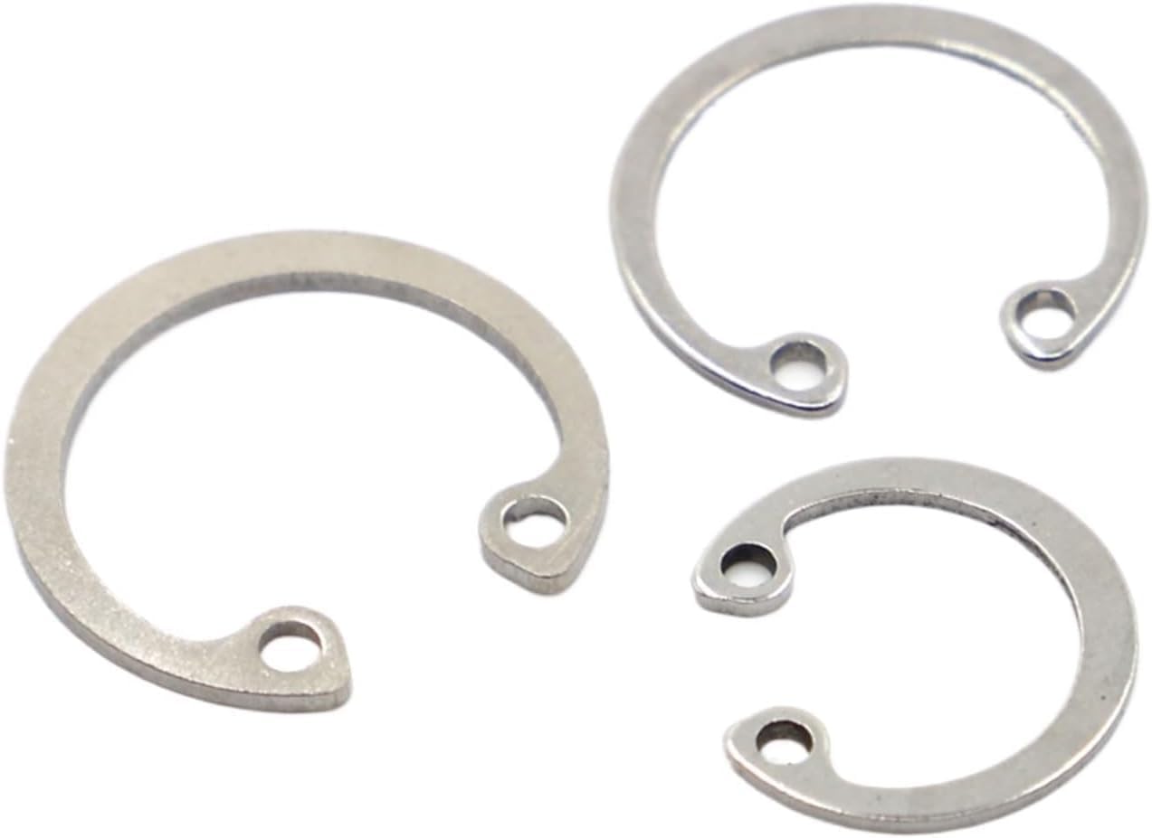 External Retaining Ring,External Circlip,Retaining Snap,External Large Retaining Ring,M8-M50 304 Stainless Steel C Type Internal Circlip Retaining Clip Snap Ring,(M30 10pcs)