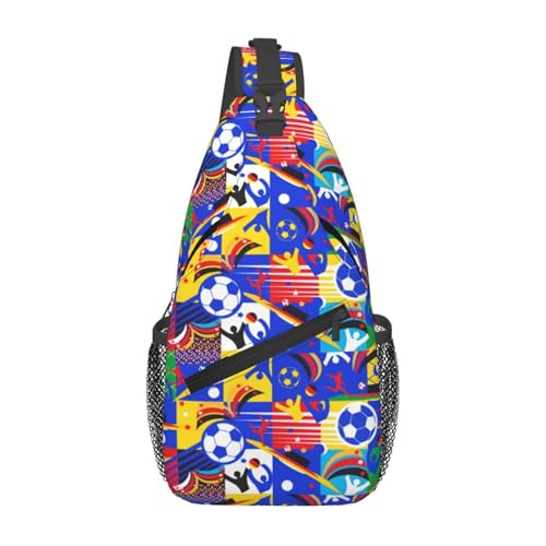 SEOCKA Soccer European Championship Chest Sling Bag