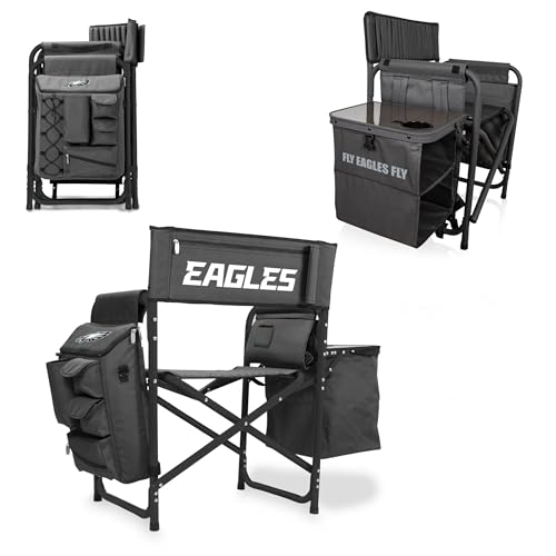 Image of Picnic TIME NFL Unisex-Adult NFL Fusion Camping Chair with Side Table and Soft Cooler, Beach Chair for Adults, Lawn Chair