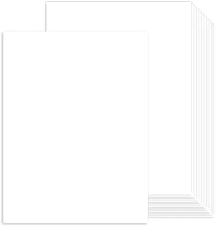 100 Blatt weißes Kartonpapier A4, Goefun Weißer Dickes Papier A4 zum Drucken 250g/m², Weißes Druckerpapier für Einladungen, Menükarten, Hochzeit, DIY-Karten