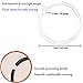 Meniala Anti-Allergy Plastic Hoop Ear Retainers, Unisex Nose Rings for Sensitive Ears & Skin, Clear, Black, Pink, 20 Gauge (2in1-Pink-Clear)