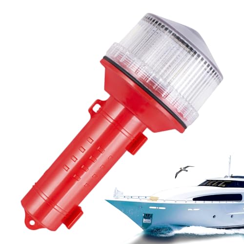 Linternas náuticas - Linternas marinas, luces de seguridad para linternas de señalización | Luces de advertencia impermeables con imán y gancho para barco, funciona con pilas para coche, accidentes de