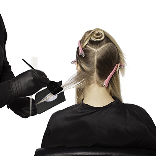 Highlighting Paddle with 2 Hair Dye Tint Brush,Segbeauty Black Hair Colour Board for Balayage Highlights, Professional Tinting Brush Hair Styling Set for Hairdresser
