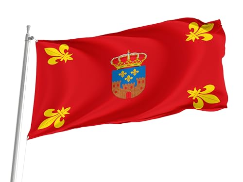 Bandera Del Orgullo Logrosán, Cáceres Spain Province Banderas Premium Resistente Al Viento Y La Lluvia Garden Flag Clásico Pride Flag Para Jardin Patio Festival 90X152CM