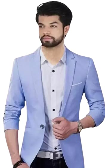 darbar in Single Breasted Casual, Formal, Party, Festive and Wedding Blazer, Cotton Blend-picture-52