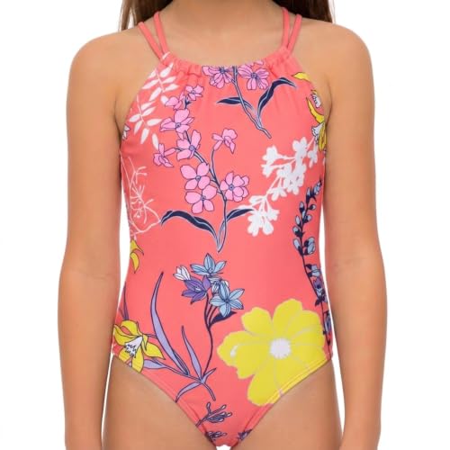 Image of Kanu Surf Girls Jasmine Beach Sport Halter One Piece Swimsuit