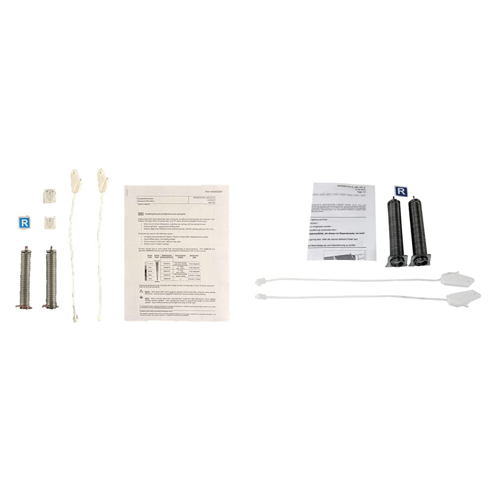 Juego de resorte y cable para puerta de lavavajillas Bosch Kit de resorte para puerta de lavavajillas Bosch
