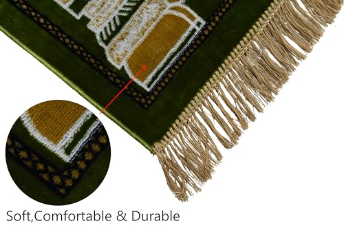 Image of Janamaz Prayer Mat - Turkey Soft Velvet Namaz Mat | Premium Aasan for Daily Salah, Janimaz Namaz, Comfortable & Durable Prayer Mat | 44x27 Inch, (16)