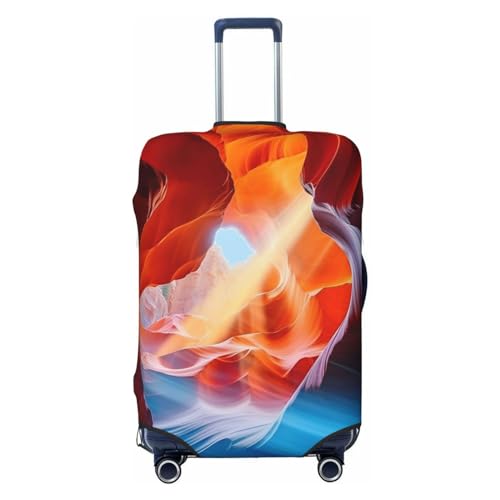 Luggage Cover Dustproof Anti-scratch Suitcase Cover Elastic Travel Suitcase Protector Beauty Antelope Canyon Washable Baggage Case Luggage Sleeves Fits 18-32 Inch Luggage