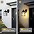 OKELI Dusk to Dawn Outdoor Wall Lights, Exterior Waterproof Lantern, Front Porch Sconce Lighting with Water Ripple Glass Shade, Mini Anti-Rust Wall Lamps Outside Lights for House Garage (2 Pack)
