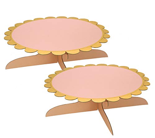 One Tier Cake Stand for Birthday Party (2,Pink)