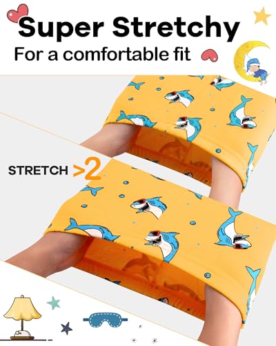 Image of DAUGHTER QUEEN Boys Pajamas 4 Pieces Long Set 100% Cotton Sleepwear Size 18 Months-12 Years