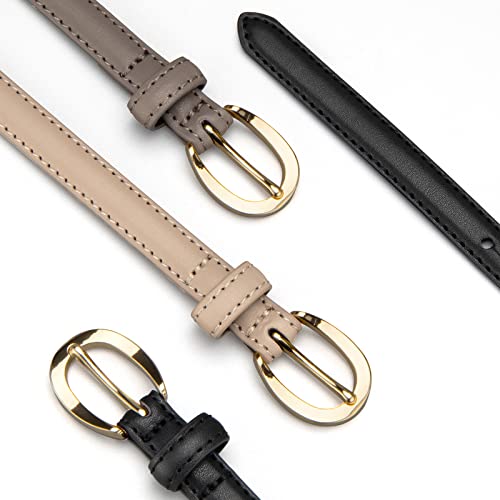 Leather Belts for Women Skinny Thin Waist Belts for Jeans Pants Dresses3