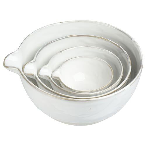Creative Co-Op DF3271 Stoneware White Batter (Set Of 4) Bowls thumb #5