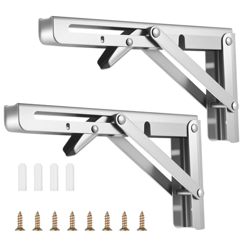 RunXinDa 2 Stück Klappkonsole Schwerlast Klappwinkel 90 Grad...