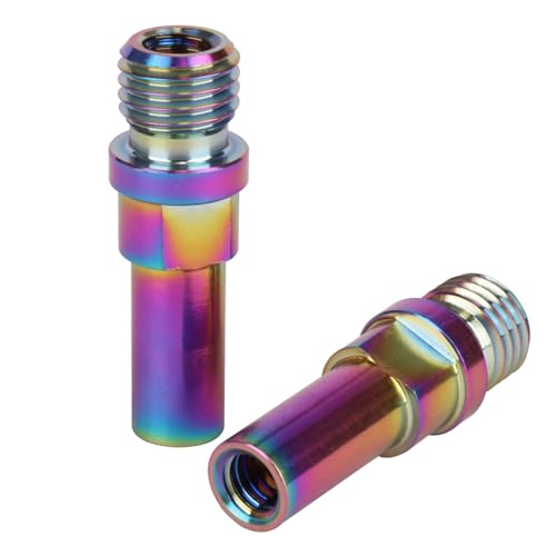 Image of Titanium Ti V-Brake Bosses Bolts, M10x1.25mm Screws, for Bicycle (Rainbow, 2pcs M10x1.25mm)