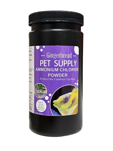 Gingerbread Pet Supply Ammonium Chloride Powder 300g Pure Ammonia Source for Fishless Aquarium Cycling Accurate Dosing for Freshwater & Saltwater Tanks