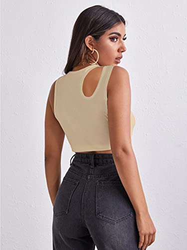 Image of Shasmi Women Crop Top, Ribbed, Stylish Tank Top, Soft and Comfy Fabric has Some Stretch