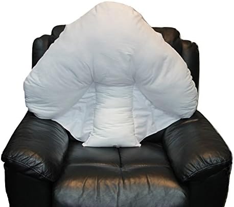 Batwing Pillow Case Cotton blend with button Orthopedic Support Cushion Cover in White