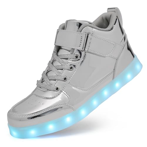 - Usb Rechargeable, Dancing Shoes For Women & Men - Silver H