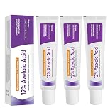 3pcs Azelaic 12% face Cream,Azelaic Acid 12% Serum Creams, With Niacinamide, Vitamin C & Hyaluronic Acid,Skin Care Beauty Removes Acne,Dark Spots,Pigmentation,face anti-aging Creams (Unscented-3pc)