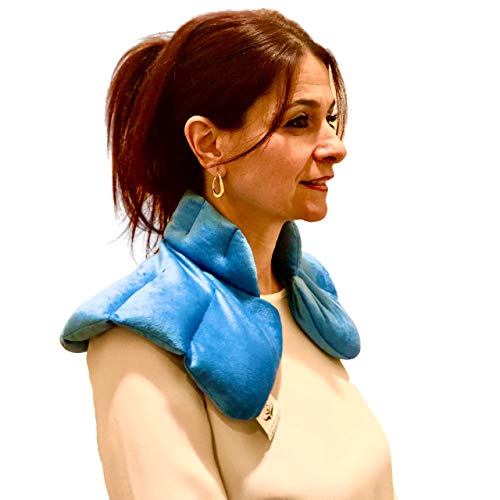 Microwavable Heating Pad for Neck and Shoulders - Heated Neck Wrap for Soothing