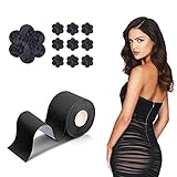 Medimama Invisible Breast Lift Tape with Lace Petal Backless Nipple Cover, Boob Tape Boobytape for B