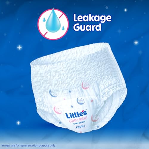 Image of Little's Baby Diapers L Size (Large) Pants Style | 9-14 kg | 30 Count | Comfy Nights Baby Diaper Pants with Leakage Guard & Upto 12 Hours Absorption (30 Count, Pack of 1)