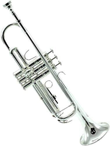 Image of SM'SAI MUSICAL 02 NICKLE TRUMPET (NADIR ALI) MODEL WITH BAG AND 7C MOUTHPIEC ALSO ONLY FOR LOVERS OF TRUMPET
