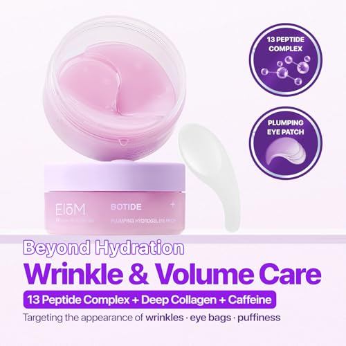 EIOM Botide Plumping Duo – Gua Sha Serum + Hydrogel Eye Patches for Visibly Firmer, Sculpted-Looking Skin, Full-Face Firming Routine