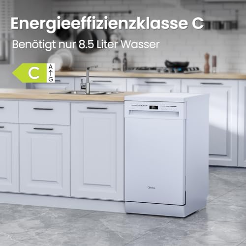 Midea Geschirrspüler SF 5.45NW10C 45cm Freistehend mit WLAN