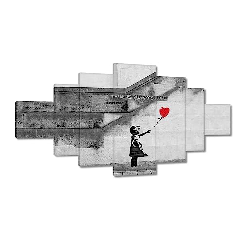 Tableau Banksy There is always hope 200x100cm pour décoration murale moderne n ° H8150Z_PC7D
