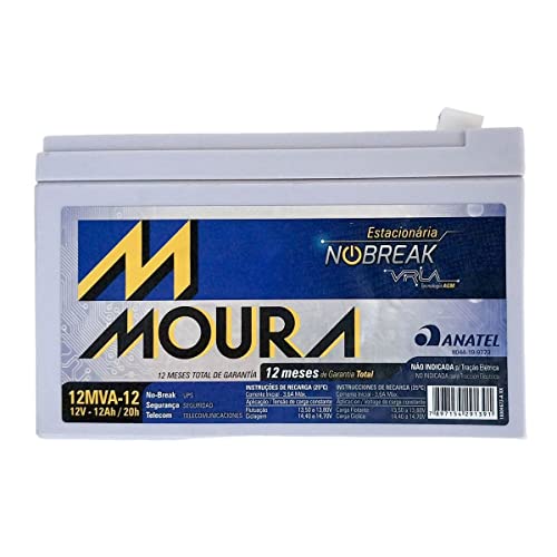 Bateria Moura Centrium ENERGY 12MVA-12 Estacionaria Nobreak 12V 12AH
