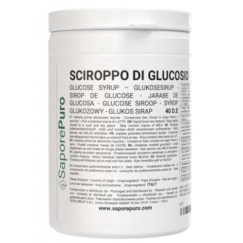 Jarabe de glucosa SaporePuro 40 DE para pastelería y helados 1,5 kg