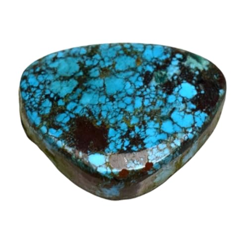 Turquoise naturelle de 15mm pour fabriquer votre bague bohème fait main