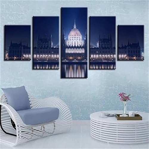 Paysage urbain Peinture Diamant N-803 Idée Cadeau Idéale pour Passionnés d'Art Créatif