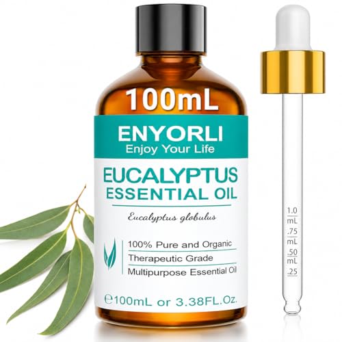 ENYORLI Aceite Esencial de Eucalipto 100 ml para Difusor con