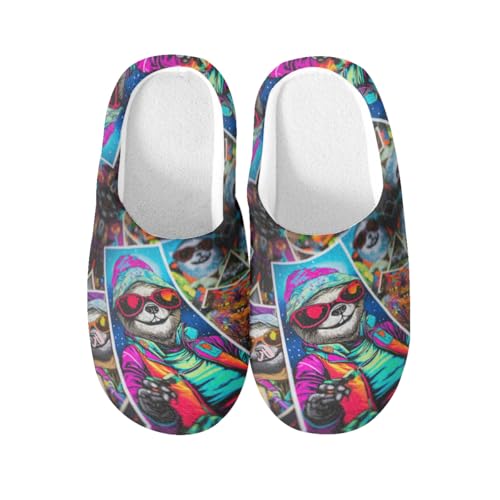 Pantoufles en coton chaudes homme femme chaussons d'intérieur voyage spa taille XXXL