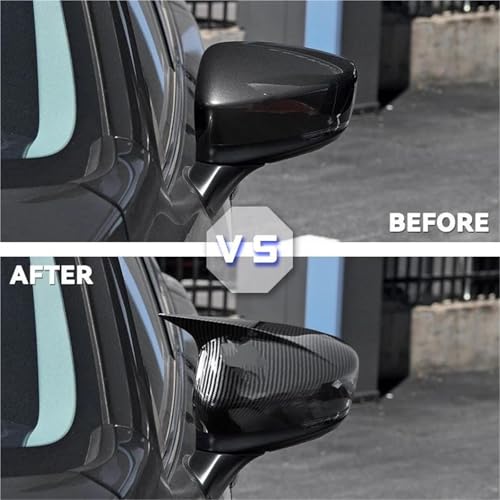 Coque de rétroviseur noir brillant pour Mazda 6 Atenza 2017-2021